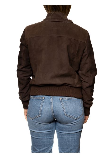 giubbino camoscio tortora PK BY PASKAL | 317CAM-T.MORO